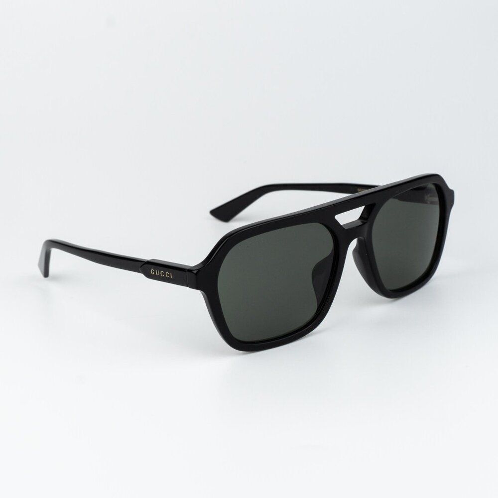 Gucci Men Sunglasses Black Grey Pilot GG1823SA 001 NEW AUTHENTIC - Picture 3 of 11
